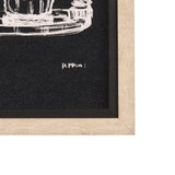 Coffee Maker Study by Mercana Studio a Hand Embellished Textured Framed Art Print Matted under Glass by Mercana at Eve Furniture