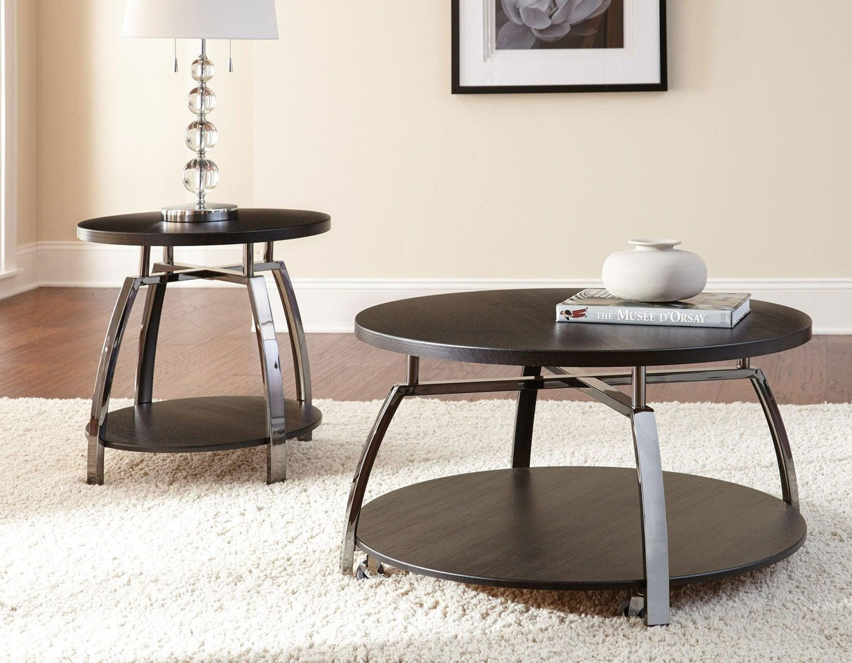Coham 3-Piece Set (Cocktail & 2 End Tables) by Steve Silver at Eve Furniture