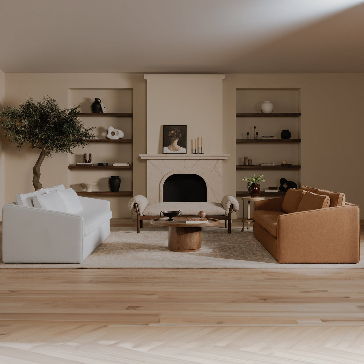 Cohen Brown Coffee Table by MOES at Eve Furniture
