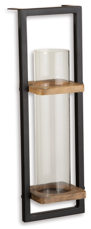 Colburn Natural/Black Wall Sconce by Ashley at Eve Furniture