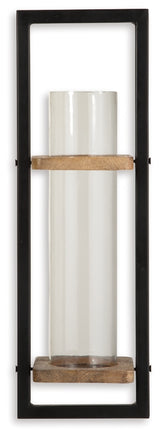 Colburn Natural/Black Wall Sconce by Ashley at Eve Furniture