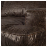 Colburne I Brown Leather Body Wood/Iron Frame Club Chair by Mercana at Eve Furniture