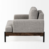 Colburne I Gray Fabric W/ Wood and Iron Frame Accent Chair by Mercana at Eve Furniture