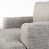Colburne I Gray Fabric W/ Wood and Iron Frame Accent Chair by Mercana at Eve Furniture