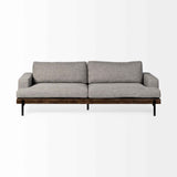Colburne II 95" Gray Upholstered Three Seater Sofa by Mercana at Eve Furniture