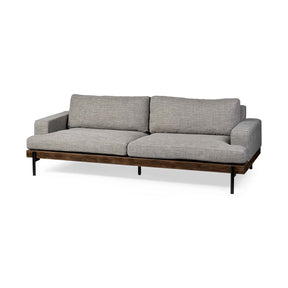 Colburne II 95" Gray Upholstered Three Seater Sofa by Mercana at Eve Furniture