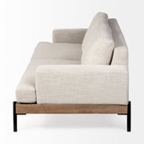 Colburne II Beige Upholstered Three Seater Sofa by Mercana at Eve Furniture