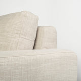 Colburne II Beige Upholstered Three Seater Sofa by Mercana at Eve Furniture
