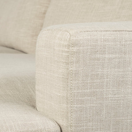 Colburne II Beige Upholstered Three Seater Sofa by Mercana at Eve Furniture