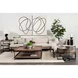 Colburne II Beige Upholstered Three Seater Sofa by Mercana at Eve Furniture