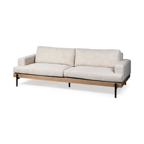 Colburne II Beige Upholstered Three Seater Sofa by Mercana at Eve Furniture