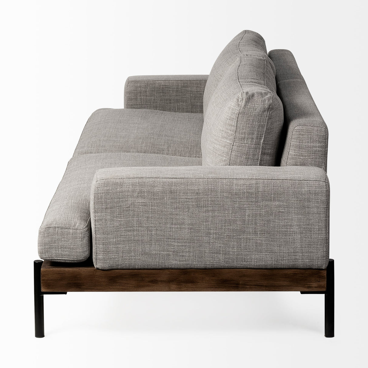 Colburne II Gray Upholstered Three Seater Sofa by Mercana at Eve Furniture