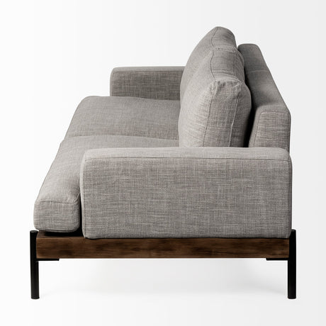 Colburne II Gray Upholstered Three Seater Sofa by Mercana at Eve Furniture