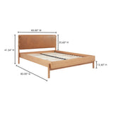 Colby Natural King Bed by Moe's Home at Eve Furniture