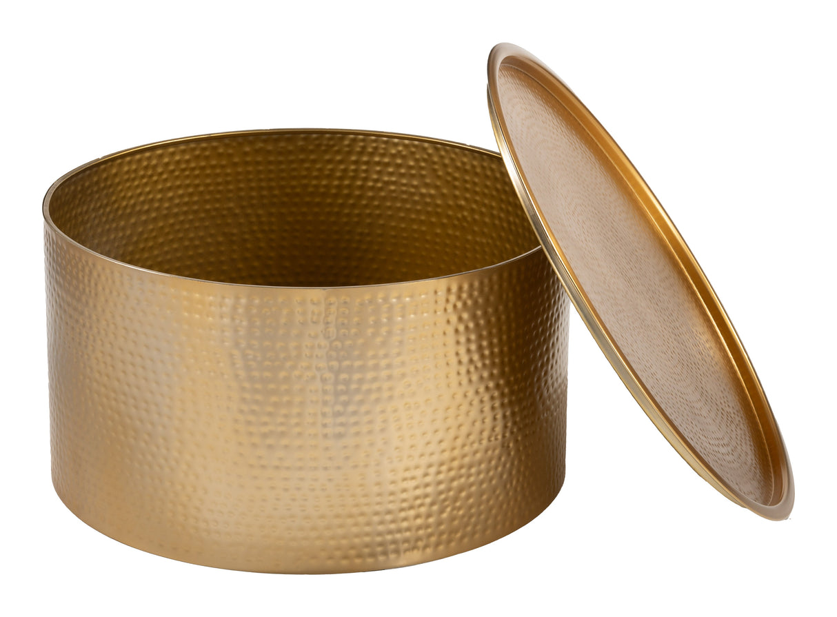 Coldveil Gold Storage Coffee Table by Zuomod at Eve Furniture