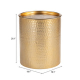 Coldveil Gold Storage Side Table by Zuomod at Eve Furniture