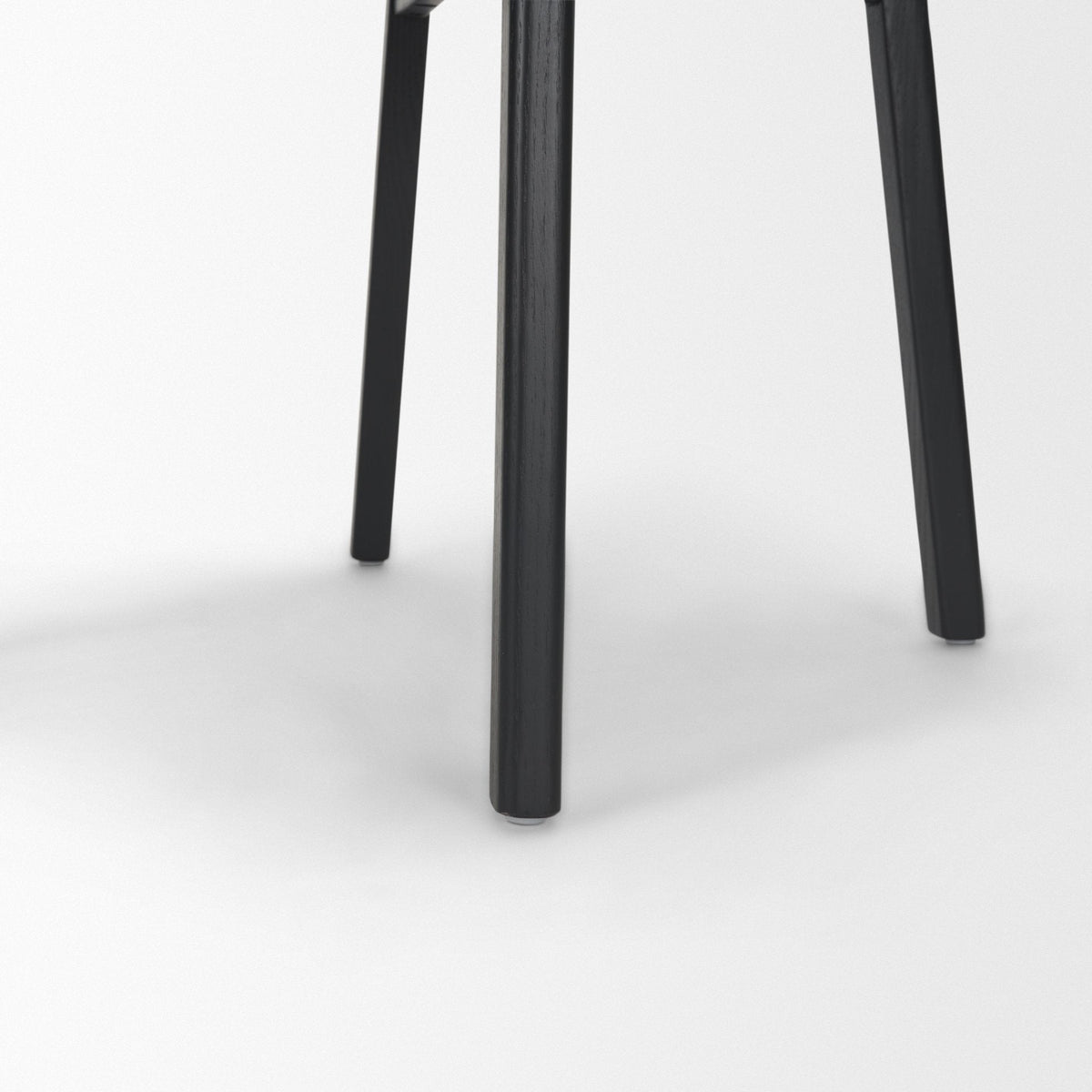 Cole Open Back Dining Side Chair | Natural Linen w/ Dark Wood, Set of 2 by Mercana at Eve Furniture