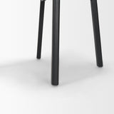 Cole Open Back Dining Side Chair | Natural Linen w/ Dark Wood, Set of 2 by Mercana at Eve Furniture