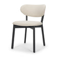 Cole Open Back Dining Side Chair | Natural Linen w/ Dark Wood, Set of 2 by Mercana at Eve Furniture