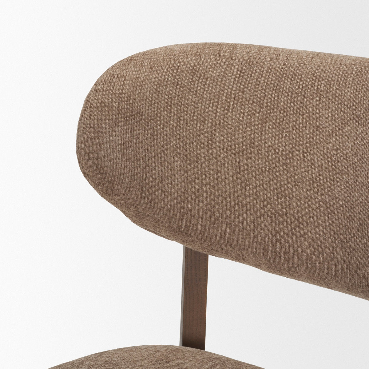 Cole Open Back Dining Side Chair | Stonewashed Latte Fabric w/ Wood, Set of 2 by Mercana at Eve Furniture