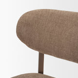 Cole Open Back Dining Side Chair | Stonewashed Latte Fabric w/ Wood, Set of 2 by Mercana at Eve Furniture