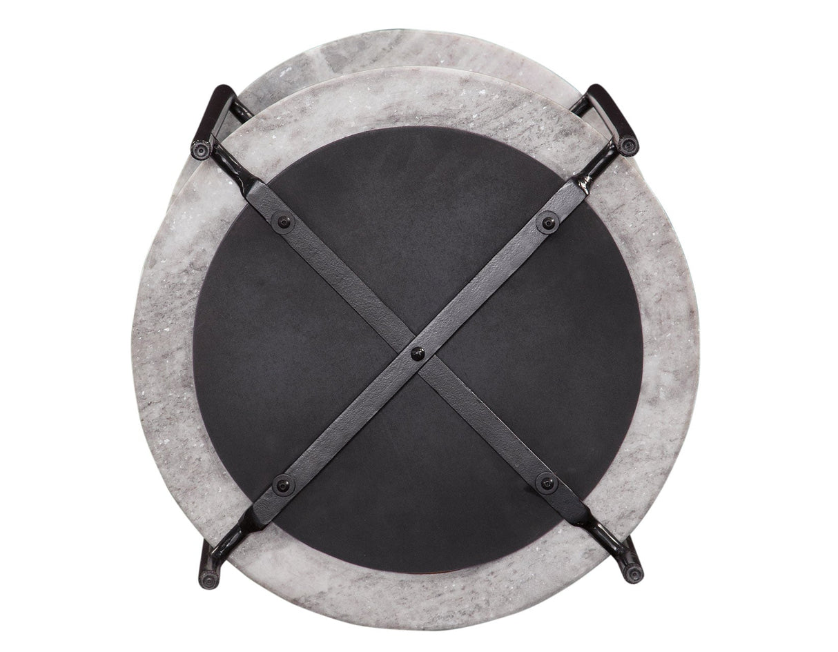 Coleen Sanwar 3-Piece Green Marble Top Table Set by Steve Silver at Eve Furniture