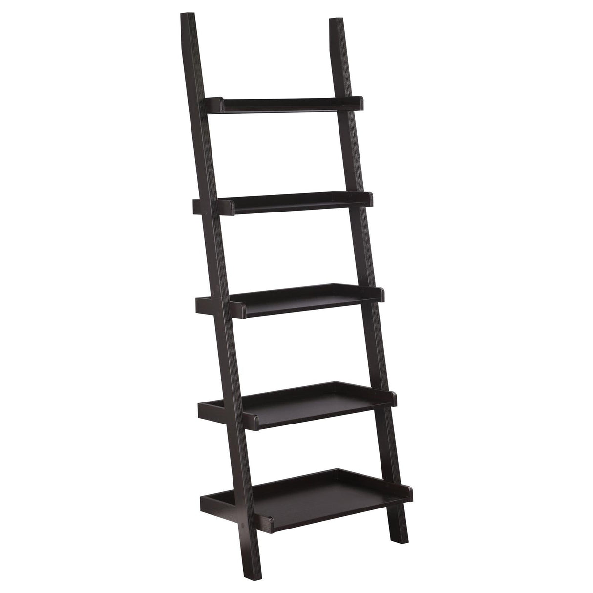 Colella Cappuccino 3-Piece Storage Ladder Bookcase Set