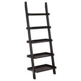 Colella Cappuccino 5-Shelf Ladder Bookcase