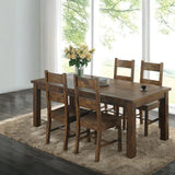 Coleman Rustic Golden Brown 5-Piece Dining Set by Coaster at Eve Furniture