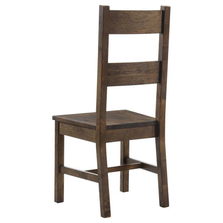 Coleman Rustic Golden Brown 7-Piece Dining Set by Coaster at Eve Furniture