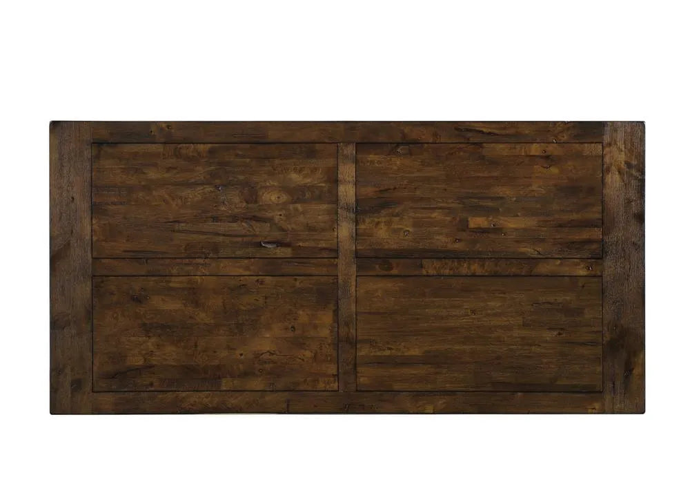 Coleman Rustic Golden Brown Rectangular Dining Table by Coaster at Eve Furniture