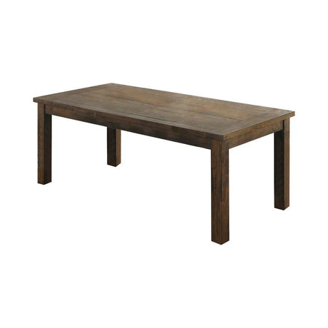 Coleman Rustic Golden Brown Rectangular Dining Table by Coaster at Eve Furniture
