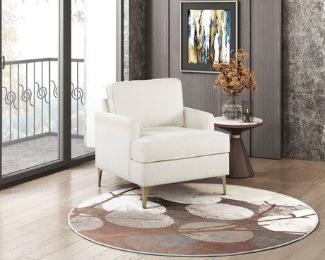 Colette Beige Accent Chair by Homelegance at Eve Furniture