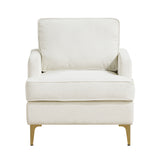 Colette Beige Accent Chair by Homelegance at Eve Furniture