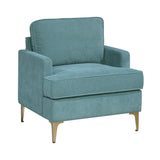 Colette Blue Accent Chair by Homelegance at Eve Furniture