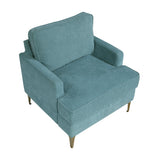 Colette Blue Accent Chair by Homelegance at Eve Furniture