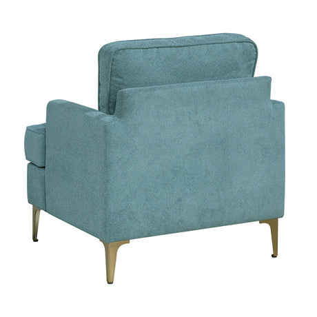 Colette Blue Accent Chair by Homelegance at Eve Furniture