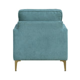 Colette Blue Accent Chair by Homelegance at Eve Furniture