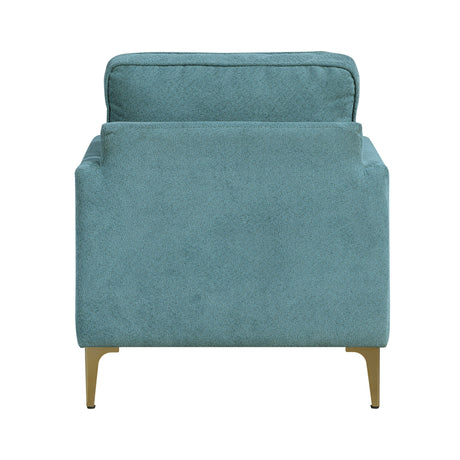 Colette Blue Accent Chair by Homelegance at Eve Furniture
