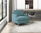 Colette Blue Accent Chair by Homelegance at Eve Furniture