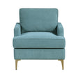 Colette Blue Accent Chair by Homelegance at Eve Furniture