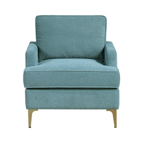 Colette Blue Accent Chair by Homelegance at Eve Furniture