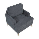 Colette Dark Gray Accent Chair by Homelegance at Eve Furniture
