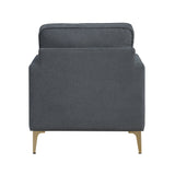Colette Dark Gray Accent Chair by Homelegance at Eve Furniture