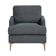 Colette Dark Gray Accent Chair by Homelegance at Eve Furniture