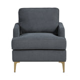 Colette Dark Gray Accent Chair by Homelegance at Eve Furniture