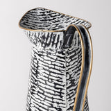 Colette Large Black/White Patterned Vase by Mercana at Eve Furniture