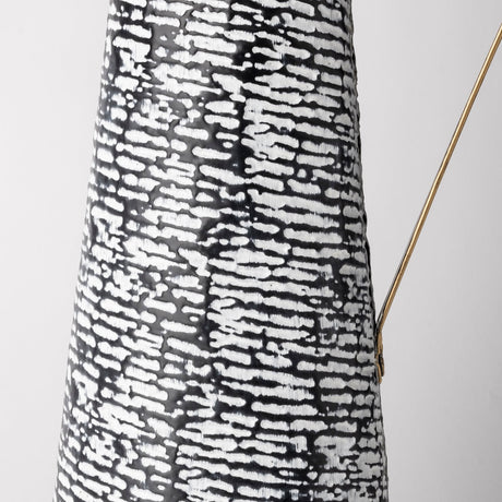 Colette Large Black/White Patterned Vase by Mercana at Eve Furniture
