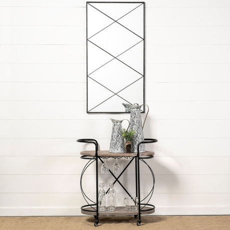 Colette Large Black/White Patterned Vase by Mercana at Eve Furniture