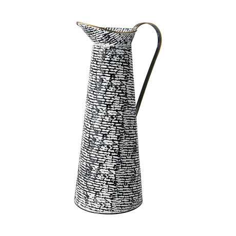 Colette Large Black/White Patterned Vase by Mercana at Eve Furniture